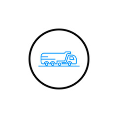 travel truck transport icon vector