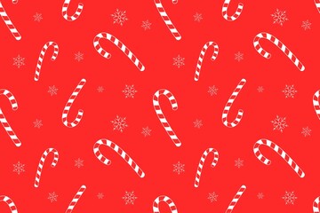Christmas Candy Seamless Pattern Design