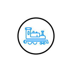 Travel locomotive transportation icon vector