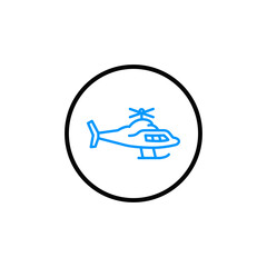 travel chopper transport icon vector