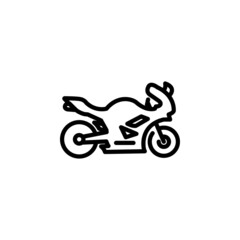 Fototapeta premium travel motorbike transport icon vector