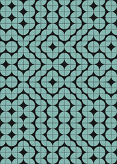 Abstract Geometric Pattern generative computational art illustration