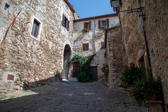 Old village Montemerano Tuscany Italy