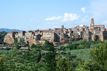 Fototapeta na wymiar Pitigliano Tuscany Italy medieval village