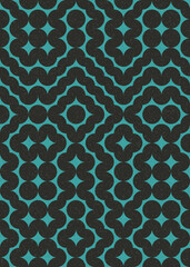 Abstract Geometric Pattern generative computational art illustration