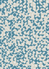 Abstract Geometric Pattern generative computational art illustration