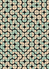 Abstract Geometric Pattern generative computational art illustration