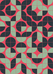 Abstract Geometric Pattern generative computational art illustration