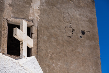 ギリシャ　サントリーニ島のイメロヴィグリのアギオス・ゲオルギオス礼拝堂　Chapel of Agios Georgios