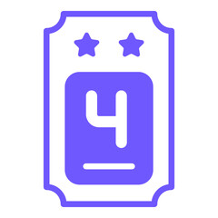 ticket, pass line icon, vector design usa independence day icon.