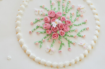 Bolo de aniversário casamento 
Weeding Birthday Cake
