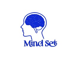 human head with brain mind set 3d white background
