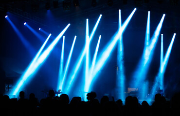 Magic colorful stage lights