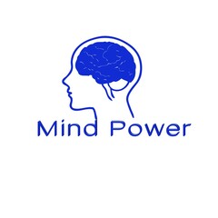 human head with brain mind power 3d white background