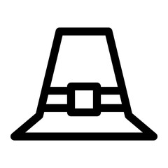 Hat Line Icon Vector