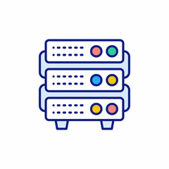 Network Storage icon in vector. Logotype
