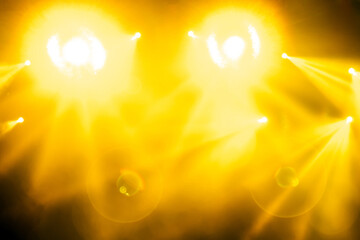 Magic colorful stage lights