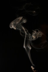 incense stick with smoke