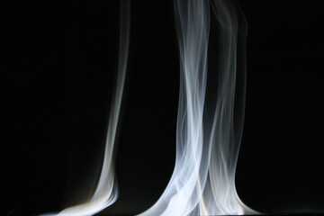 smoke on black background