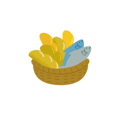 물고기 두 마리와 떡 다섯개-오병이어