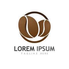 coffee bean icon vector