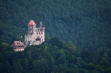 Fototapeta na wymiar Burg Berwartstein im Pfälzer Wald