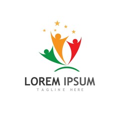 Human character logo sign