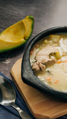 Cuchuco is a typical soup from the interior of the country of Colombia