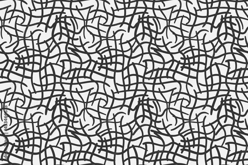 Poster abstract pattern net texture. black and white mesh. vector seamless background.
