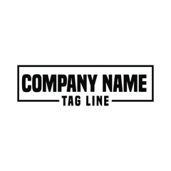 Business company text logo design