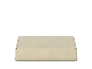 Blank tuck in flap packaging box mockup