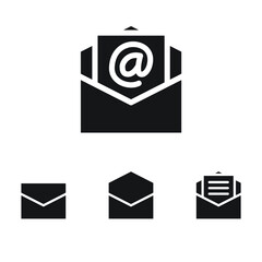 Phone message for corporation sign. mailbox or newsletter receive information for web and business design. Solid icon, mail envelope icon vector. Vector illustration. Design on white background. EPS10
