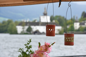 Der traditionelle Töpfermarkt in Gmunden, Salzkammergut, Oberösterreich, Österreich, Europa