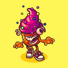 ILLUSTRATION OF MONSTER CAKE