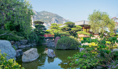 Fototapeta na wymiar Japanese Garden, Monaco