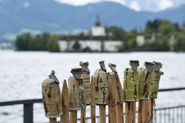 Der traditionelle Töpfermarkt in Gmunden, Salzkammergut, Oberösterreich, Österreich, Europa