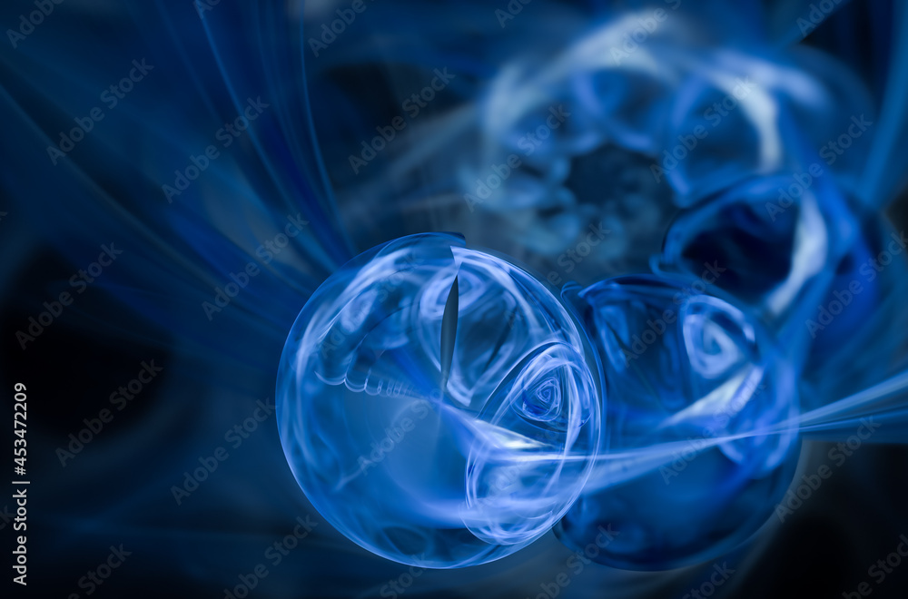 Poster abstract color dynamic background with lighting effect. fractal art