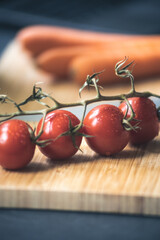 closeup photo von sehr leckeren tomaten