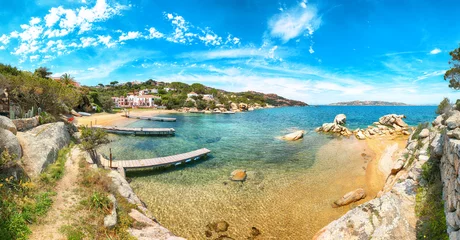Foto op Plexiglas Captivating  view of  beach on Porto Rafael resort. Picturesque seascape of Mediterranean sea. © pilat666
