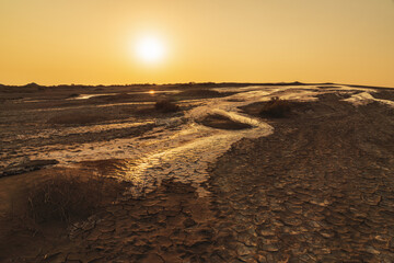 Natural phenomenon mud volcano