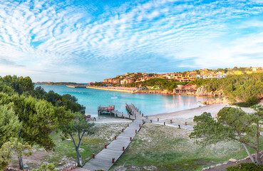 Breathtaking view of Porto Cervo at sunset