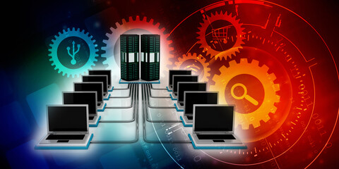 3d rendering technology Computer network
