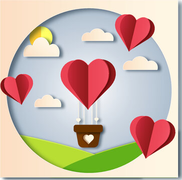 Paper Cut Love Parasuit