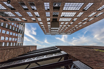 Fototapeta premium Buildings looking up