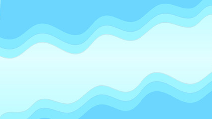 Blue pastel papercut abstract background with gradient. can use for poster, banner, flyer, pamphlet, leaflet, brochure, catalog,web, site, website, presentation paper cut backgrounds