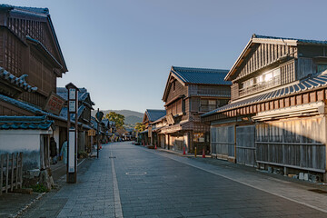 伊勢 おはらい町の朝景色