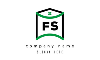 FS creative real estate latter logo vector