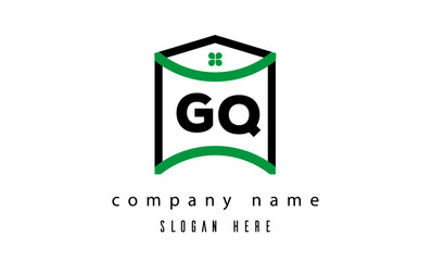 Obraz premium GQ creative real estate latter logo vector