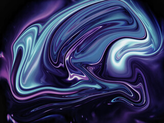 Psychedelic Colorful Abstract Modern Hand Painted Background Swirls Pattern Design