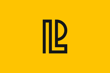 PL letter logo design on luxury background. LP monogram initials letter logo concept. PL icon design. LP elegant and Professional letter icon design on background. P L LP PL